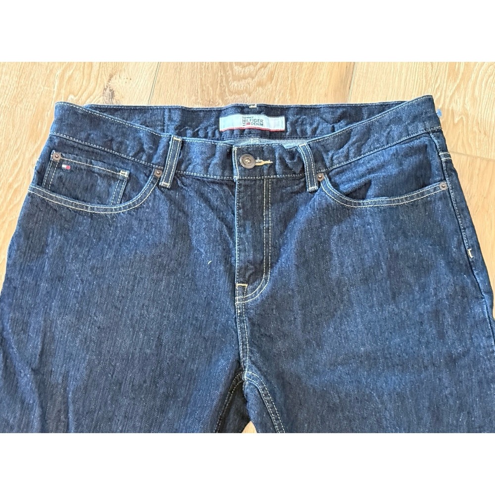 Tommy Hilfiger Jeans Men's 34x32 Dark Wash Denim Straight Fit **read - Picture 3 of 9